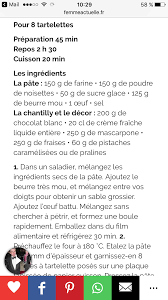 Epingle Par Emiliepereira Sur Recettes Poudre De Noisette Femmeactuelle Fr Mini Tarte
