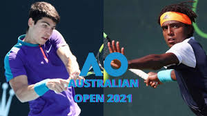 Will stefanos tsitsipas be able to come through this match in an easier fashion than he did in his second round match, or will mikael ymer cause the upset here in the third round? Mikael Ymer Vs Carlos Alcaraz Garfia Australian Open 2021 Full Match Highlights Youtube