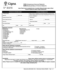 Maybe you would like to learn more about one of these? Cigna Ivig Prior Authorization Form Fill Out And Sign Printable Pdf Template Signnow