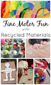 Check out our collection of kindergarten activities perfect for helping your young learner master key get active at home by pretending to be different animals! Fine Motor Activities With Recycled Materials Fantastic Fun Learning Preschool Fine Motor Fine Motor Activities For Kids Fine Motor Activities