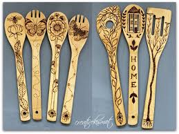 Wood Burning Bamboo Spoons Wood Burn Spoons Wood Burning Pen Wood Burning Crafts