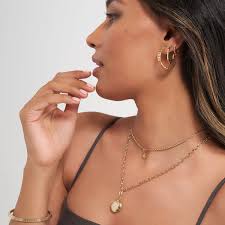 Fine Forged Small Hoops in 9kt Yellow Gold Kerry