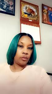 Loving my hair 😜💚#silkpress