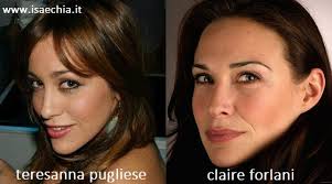 Forlani appeared in a series of television commercials for dewar's scotch whiskey. Somiglianza Tra Teresanna Pugliese E Claire Forlani Isa E Chia