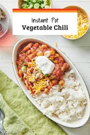 Instant Pot Vegetable Chili The Vegetable Chili From The New Basics Cookbook Reinterpreted For The Inst Vegetable Chili Chili Recipes Vegetable Chili Recipe
