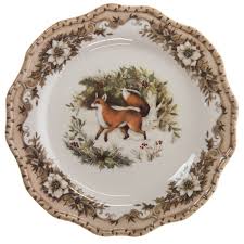 Every single vintage item—no matter how large or small—is inventoried and organized here. Woodland Stoneware Salad Plate Fox Christmas Woodland Christmas Tableware Fox Christmas Fox Decor
