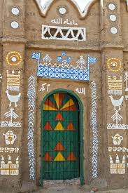 Photo Egypt Aswan Nubian Village Mosque Image 2342692 Unique Doors Aswan Painted Doors