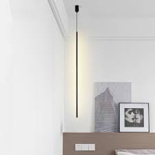 Free shipping on orders over $35. Modern Minimalist Long Strip Led Pendant Lights Bedroom Bedside Living Room Simple Black Pendant Light Hanging Lighting Device Pendant Lights Aliexpress