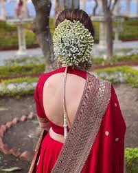 Blouse Back Neck Designs The Handmade Craft Bridal Hair Buns Bridal Hairstyle Indian Wedding Indian Wedding Hairstyles