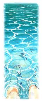 Tutorial Acqua Parte2 Come Colorare I Riflessi Luminosi Sulla Superficie Water Art Copic Marker Art Art