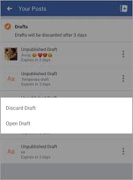 Open facebook and go to your business or community page. How To Find Drafts On Facebook App For Android And Iphone