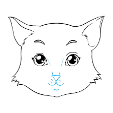 Then we add the face, ears and tail, which will make our ovals. How To Draw A Cat Face Really Easy Drawing Tutorial