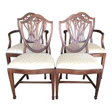 Maybe you would like to learn more about one of these? Traditional Shield Back Mahogony Upholstered Dining Chairs Set Of Four Design Plus Gallery
