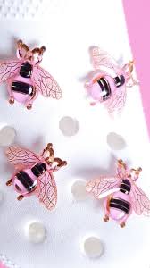 SHOE CHARM Bee, Shoe Pins, Pink Shoe Charms Personalised
