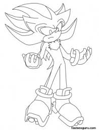 Download and print these sonic and shadow coloring pages for free. Printable Sonic The Hedgehog Shadow Coloring In Sheets Free Kids Coloring Pages Printable