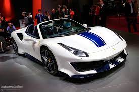 Ferrari 488 pista spider performance details. Ferrari 488 Pista Spider Makes European Debut In Paris Autoevolution