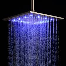 Light Up Shower Head Stainless Steel With Color Changing Led Light 12 Inch