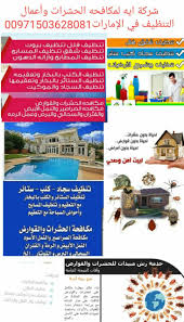 مكافحه حشرات بالشارقة دبي عجمان شركة اية 00971503628081 شركة تنظيف في دبي شركة تنظيف في ابوظبي شركة تنظيف راس الخيمة شركة تنظيف في العين شركة تنظيف في الشا