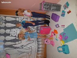 Avion barbie de rêve avec barbie voyage barbie pilote et ken steward