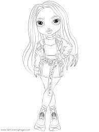 Rainbow High Skyler Bradshaw Coloring Pages - Get Coloring Pages