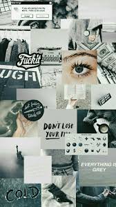 Black And White Aesthetic Collage Wallpaper Laptop 