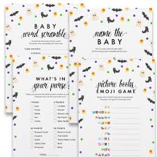 Halloween Baby Shower Games Wishes For Baby Printable Instant Download Uprint By Greenmelonstudios Halloween Witch Baby Shower Baby Expecting Cards Paper Party Supplies Stokfella Com