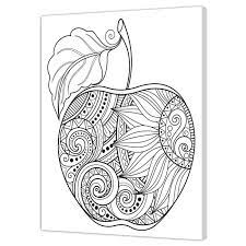pintcolor 7167 0 chassis avec toile imprimee a colorier bois de sapin coton blanc noir 40 x 50 3 5 cm cdiscount maison coloriage emoji s