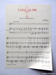 A clave de sol é um símbolo musical que serve para definir a posição da nota sol na pauta ou pentagrama de uma partitura. Cara Al Sol Himno De La Falange Espanola 11 Verkauft In Auktion 64371875