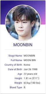 Moonbin Astro Kpop Hallyu Idol Profiles In 2020 Astro Astro Age Astro Channel
