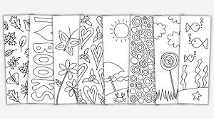 8 cute free printable bookmarks to colour for kids adults the craft at home family