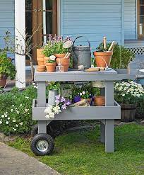 how to build a garden trolley better homes and gardens potting bench plans home and garden