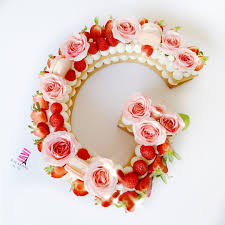 Number Letter Cake On Instagram Cake G La Lalala Losangeles Losan Cake Lettering Alphabet Cake Girl Cakes