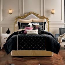 Black And Gold King Bed In A Bag Juicy Couture After Hours Bedding Collection Luxury Bedding Set Luxury Bedding Comforter Sets