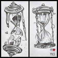 What does an hourglass tattoo represent? Hourglass Idea Tattoo Hourglass Tattoo Hour Glass Tattoo Design Clock Drawings