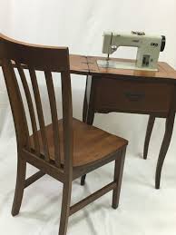 Albott sewing table craft cart, sewing machine extension table, art desk foldable with storage many sewing machine tables are easily portable and can be stored away in a closet until youâ€™re. Antique Chair Sewing Machine Desk Giving It Away Today