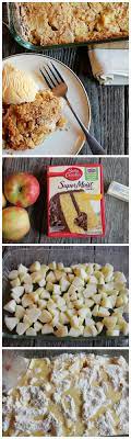 3 Ingredient Apple Dump Cake Recipe Fall Desserts Easy Food Dessert Recipes Easy