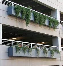 Great selection of modern planters! Hanging Garden Planter Box L Deepstream Designs Balcony Hanging Plants Hanging Planter Boxes Rooftop Planters