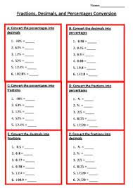 _3_ 10 _7_ 10 _1_ 4 _1_ 5 _4_ 5 _4_ 10 17) = 70% 20) = 23) = 100%. Fractions Decimals And Percentages Differentiated Worksheet By Ms M Maths