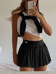 The tennis skirt has really exploded as a street style favorite. The Tennis Skirt Outfit Trend And Where To Buy Design Roses