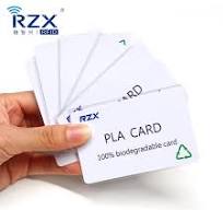 100% Biodegradable RFID PVC Card ECO Friendly PLA Corn Starch Material Cards