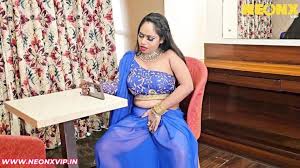 Indian Bhabhi In Blue Saree - XXXBP