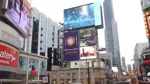 If you're looking for things to do in the area, you might like to visit toronto eaton centre and nathan phillips square. Times Square In Canada Aka Yonge Dundas Square Toronto Canada Youtube