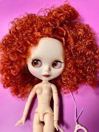Blythe Doll 1/6 BJD Factory Blythe Doll With Red Corkscrew Hair
