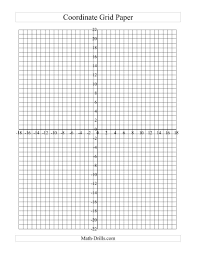 Graph Paper Coordinate Grid Basic Math Worksheets Math Worksheets