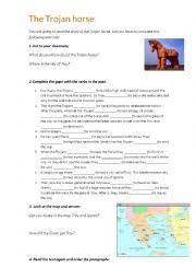 The Trojan Horse Vocabulary Worksheets Language Teacher Horses