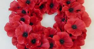 Fast delivery to the uk. Remembrance Day Poppy Wreath 40cm Artificial Flowers