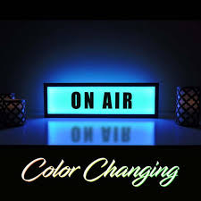 On Air Light On Air Sign On Air Light Up Sign On Air Etsy Light Up Signs On Air Sign Business Signs