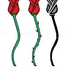 See more ideas about tattoos, cool tattoos, tattoo designs. How To Draw Hearts And Roses Step By Step Drawing Guide By Dawn Dragoart Com