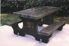 Commercial grade picnic table gives you that perfect extra outdoor eating space you've always wanted. Dominion Precast Concrete Furniture Concrete Furniture