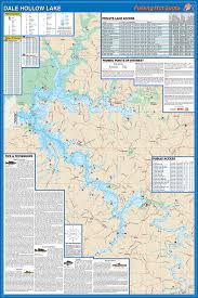 Dale Hollow Lake Fishing Map